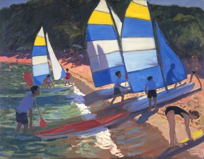 Sailboats, South of France, 1995 by Andrew Macara